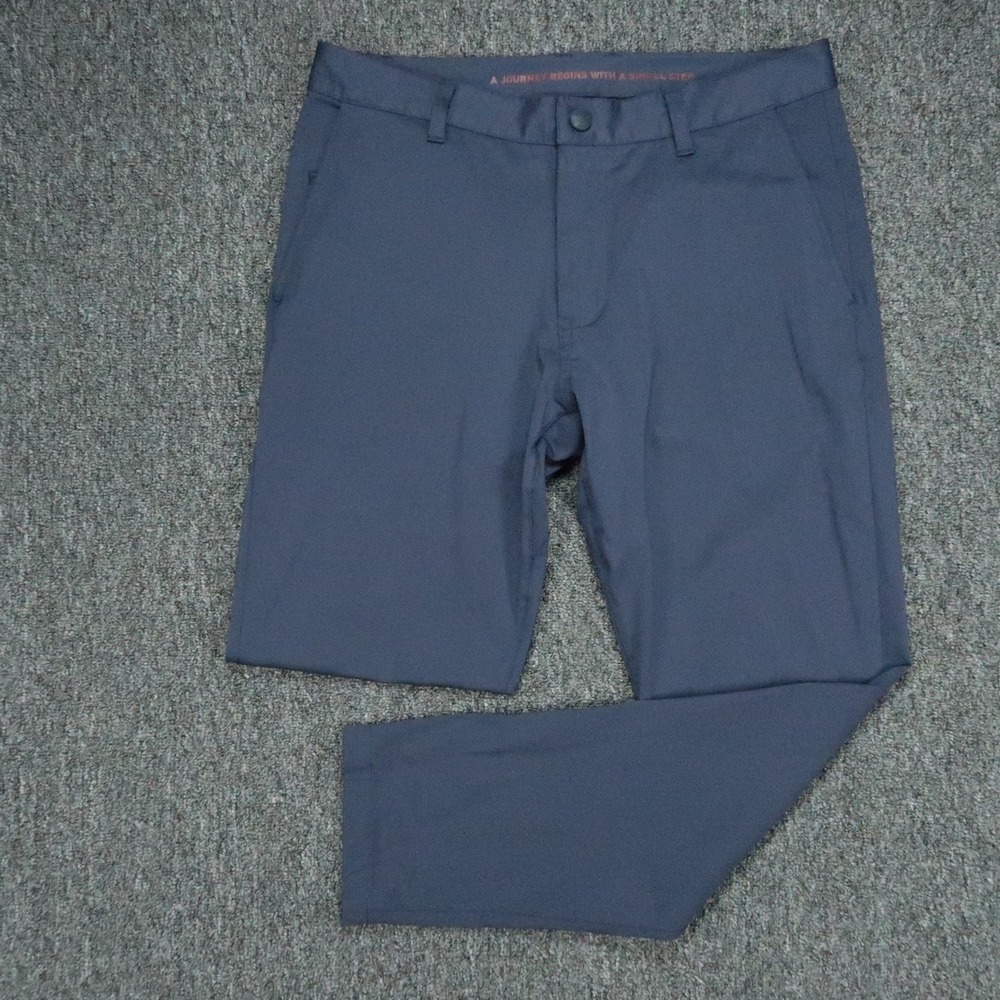 Rhone Pants Mens 31x28 Blue Commuter Slim Trouser Stretch Performance Chino